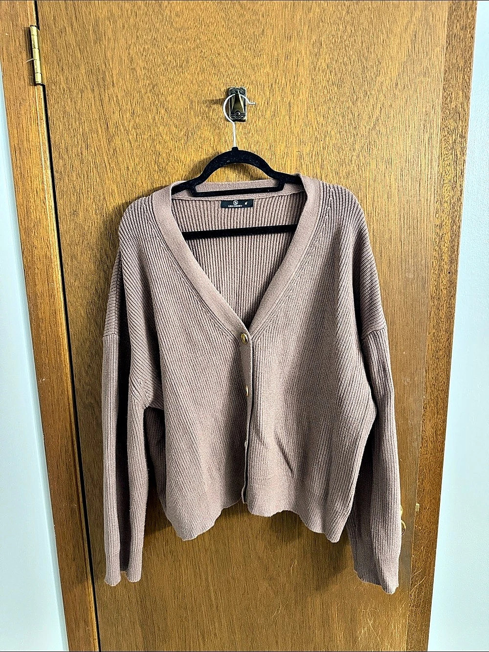 Illusory Brown Cardigan Like New